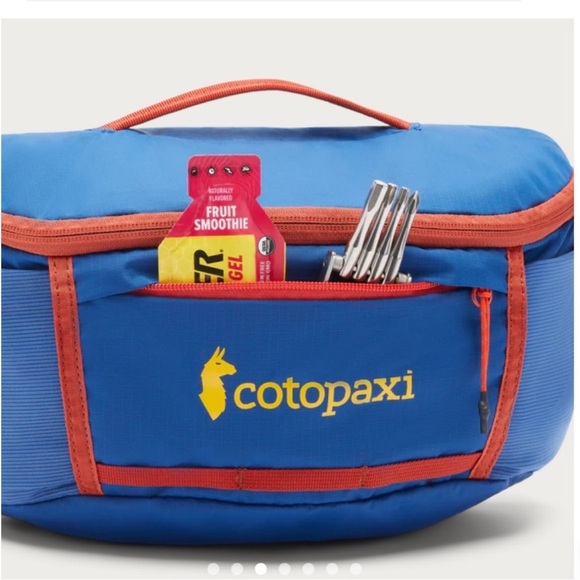 Cotopaxi Lagos 5L Hiking Hydration Hip Pack Pacific Magma Blue Orange NWT Bag - Picture 5 of 11